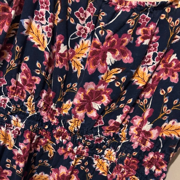 Old Navy Floral Maxi Dress - Navy and Pink - Picture 2 of 3